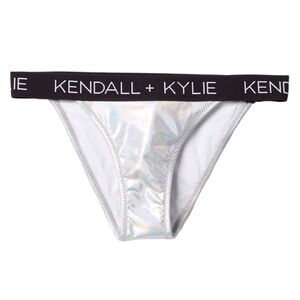 NWT Kendall and Kylie Peekaboo Logo Bikini Bottom